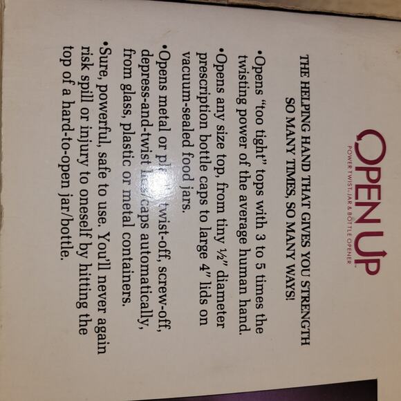 Vtg OPEN UP Jar & Bottle Opener Under Mount Power Twist Cordless Battery - Picture 6 of 6